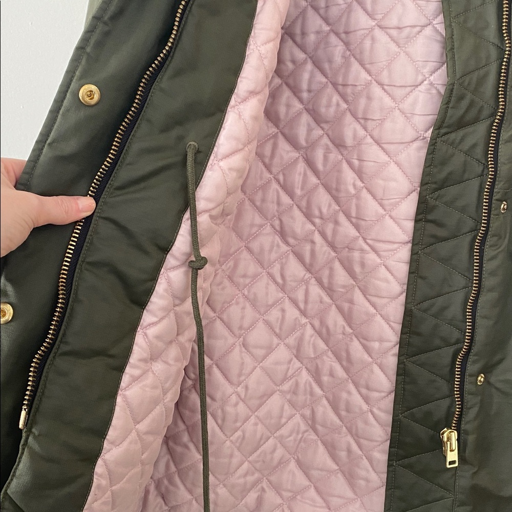 J.Crew Green Parka Coat - Picture 6 of 11